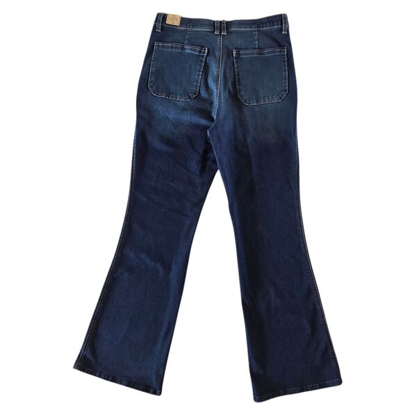 Democracy Ab Technology Jeans Size 12 Skyrise Booty Lift Itty Bitty Bootcut Blue - Picture 3 of 15